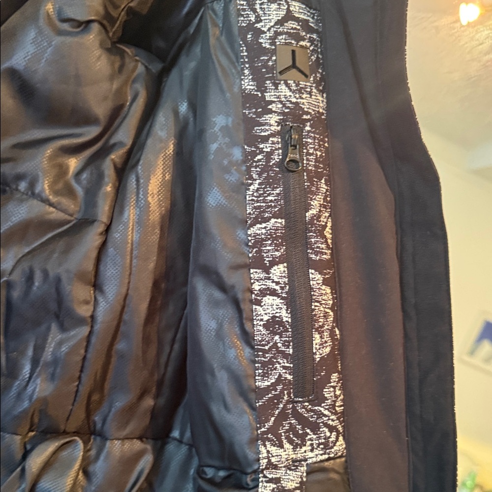GSou Snow Floral Black and Gray Women's Jacket sz Large NWT - Picture 11 of 16